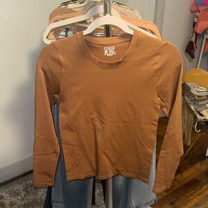 OGGI Women's Brown Long Sleeve Top
